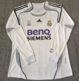 Long sleeve 2006 Real Madrid home Retro Jersey Thailand Quality