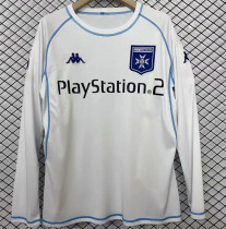 Long sleeve 03-04 AJ Auxerre home Retro Jersey Thailand Quality