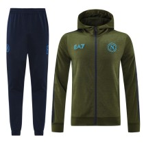 24-25 SSC Napoli (green) hoodie set  Soccer Jacket