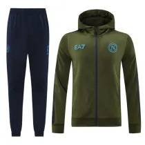 24-25 SSC Napoli (green) hoodie set  Soccer Jacket