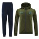 24-25 SSC Napoli (green) hoodie set  Soccer Jacket