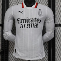 Long sleeve 24-25 AC Milan Away Player Version Thailand Quality