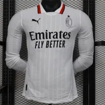 Long sleeve 24-25 AC Milan Away Player Version Thailand Quality
