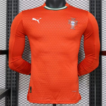 Long sleeve 2025 Portugal home Player Version Thailand Quality