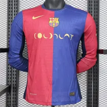 Long sleeve 24-25 FC Barcelona home Player Version Thailand Quality