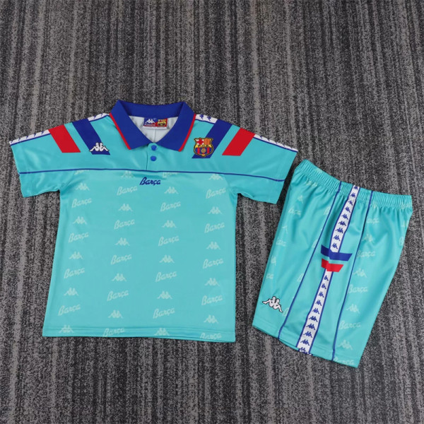 Kids kit 92-95 FC Barcelona Away (Retro Jersey) Thailand Quality