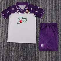 Kids kit 92-93 Fiorentina Away (Retro Jersey) Thailand Quality