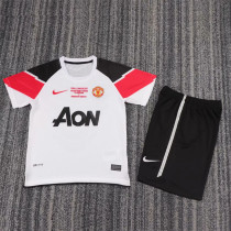 UEFA Kids kit 11-12 Manchester United Away (Retro Jersey) Thailand Quality