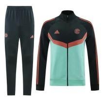 24-25 Bayern München Jacket Black green Adult Sweater tracksuit set