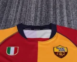 Kids kit 01-02 AS Roma home (Retro Jersey) Thailand Quality