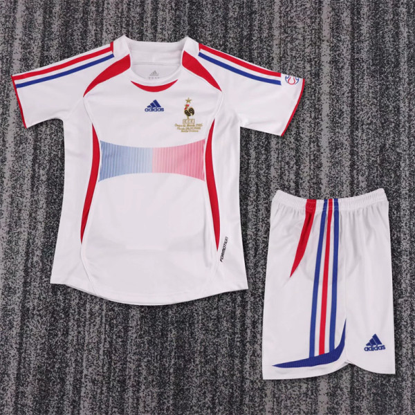 Kids kit 2006 France Away (Retro Jersey) Thailand Quality