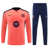 Player Version 24-25 Barcelona (Orange Pink) Adult Sweater tracksuit set Training Suit