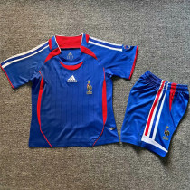 Kids kit 2006 France home (Retro Jersey) Thailand Quality
