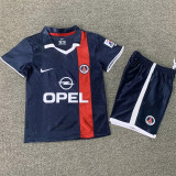 Kids kit 2002 Paris Saint-Germain home (Retro Jersey) Thailand Quality