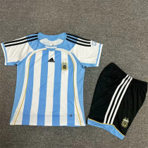 Kids kit 2006 Argentina home (Retro Jersey) Thailand Quality