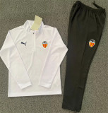24-25 Valencia CF (white) Adult Sweater tracksuit set Training Suit