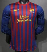 Player Version 11-12 FC Barcelona home (Long sleeve) Retro Jersey Thailand Quality