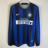 Long sleeve 09-10 Inter milan home Retro Jersey Thailand Quality