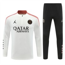 Player Version 24-25 Paris Saint-Germain (White Jordan) Adult Sweater tracksuit set Training Suit