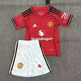 Kids kit 25-26 Manchester United home Thailand Quality