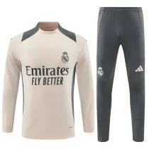 Player Version 24-25 Real Madrid apricot Adult Sweater tracksuit set