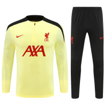 Player Version 24-25 Liverpool (pale yellow) Adult Sweater tracksuit set
