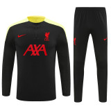 Player Version 24-25 Liverpool (Black and yellow) Adult Sweater tracksuit set