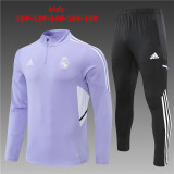 Young 22-23 Real Madrid (purple) Sweater tracksuit set