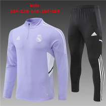 Young 22-23 Real Madrid (purple) Sweater tracksuit set