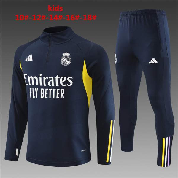 Young 23-24 Real Madrid (royal blue) Sweater tracksuit set
