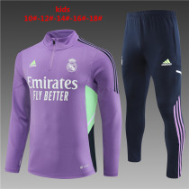 Young 22-23 Real Madrid (purple) Sweater tracksuit set