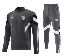 25-26 Real Madrid (grey) Jacket Adult Sweater tracksuit set
