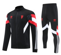 25-26 Manchester United (black) Jacket Adult Sweater tracksuit set