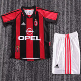 Kids kit 98-99 AC Milan home (Retro Jersey) Thailand Quality