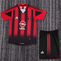 Kids kit 04-05 AC Milan home (Retro Jersey) Thailand Quality