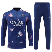 24-25 Paris Saint-Germain royalblue Adult Jordon Sweater tracksuit set