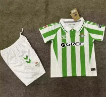 Kids kit 24-25 Real Betis home (GREE)Thailand Quality
