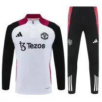 24-25 Manchester United (white) Adult Sweater tracksuit set Training Suit