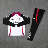 24-25 Manchester United (white) Adult Sweater tracksuit set Training Suit