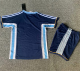 Kids kit 1998 Argentina Away (Retro Jersey) Thailand Quality