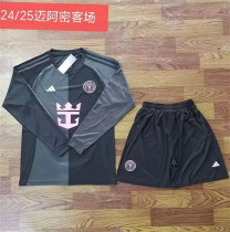 Long sleeve 25-26 Inter Miami CF Away Set.Jersey & Short High Quality