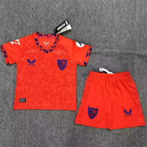 Kids kit 24-25 Sevilla FC Away Thailand Quality