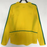 Long sleeve 2002 Brazil home Retro Jersey Thailand Quality