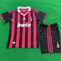 Kids kit 09-10 AC Milan home (Retro Jersey) Thailand Quality