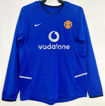 Long sleeve 02-03 Manchester United Away Retro Jersey Thailand Quality