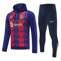 24-25 Barcelona Hoodie Sweatshirt Set Soccer Jacket