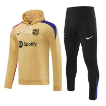 24-25 Barcelona Hoodie Sweatshirt Set Soccer Jacket
