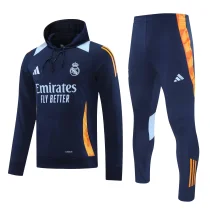 24-25 Real Madrid Hoodie Sweatshirt Set Soccer Jacket