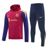 24-25 Barcelona Hoodie Sweatshirt Set Soccer Jacket