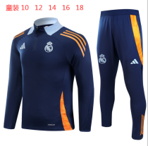 Young 24-25 Real Madrid (Upper cyan) Sweater tracksuit set